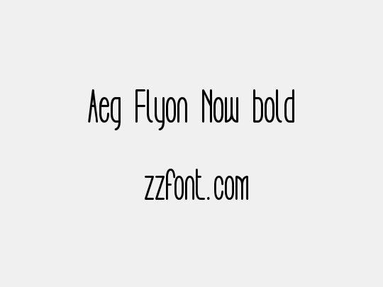 Aeg Flyon Now bold