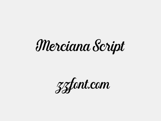 Merciana Script