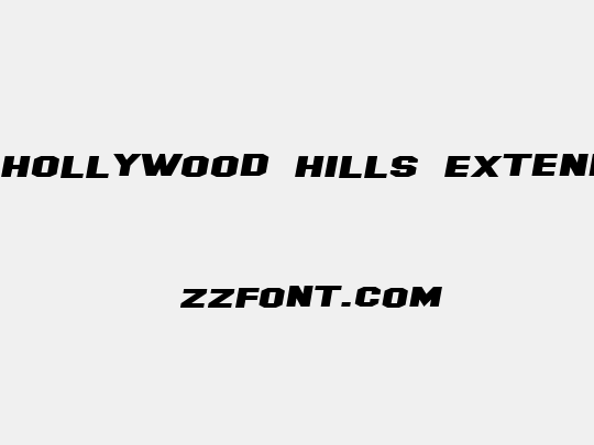 SF Hollywood Hills Extended