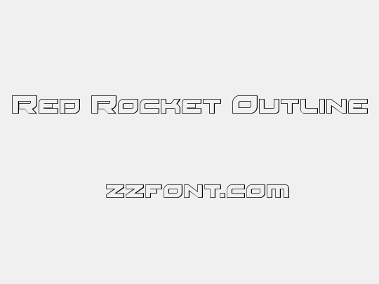 Red Rocket Outline