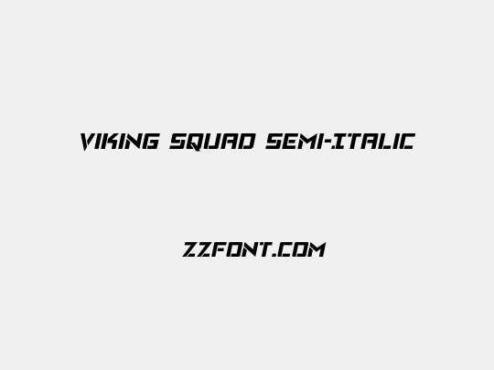 Viking Squad Semi-Italic