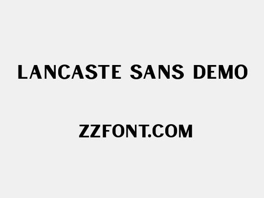 Lancaste Sans Demo