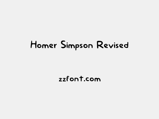 Homer Simpson Revised