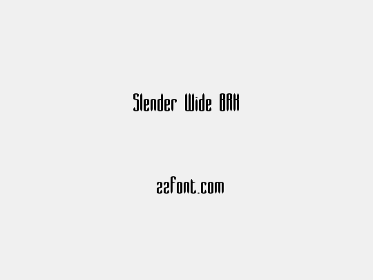 Slender Wide BRK