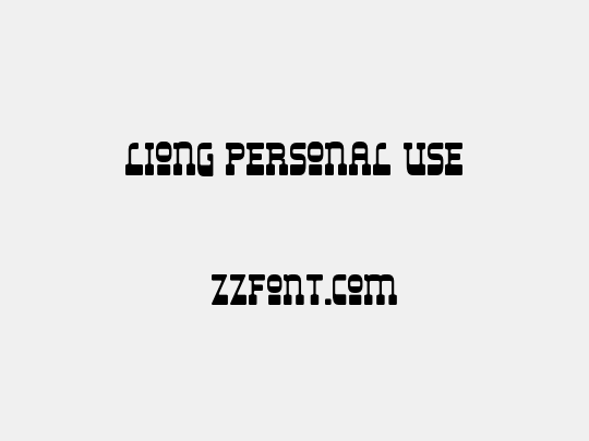 Liong Personal Use