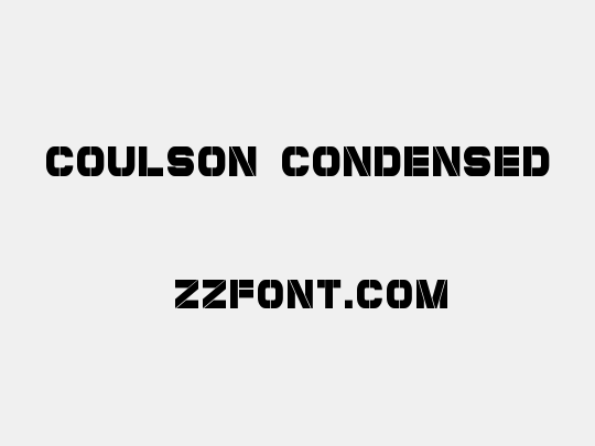 Coulson Condensed