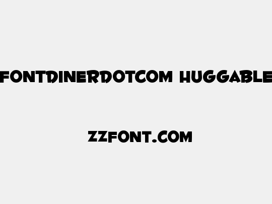 Fontdinerdotcom Huggable