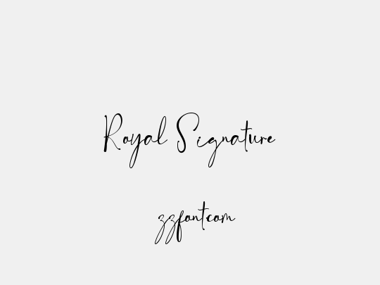 Royal Signature