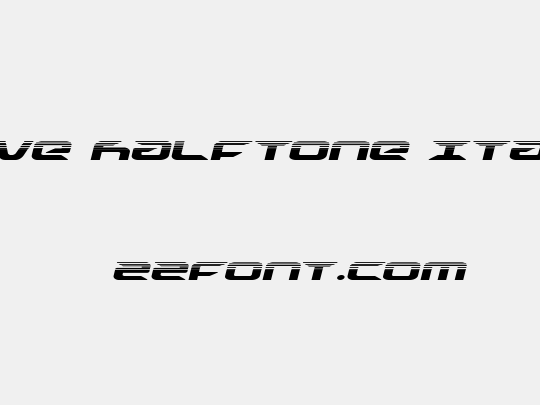 Drive Halftone Italic