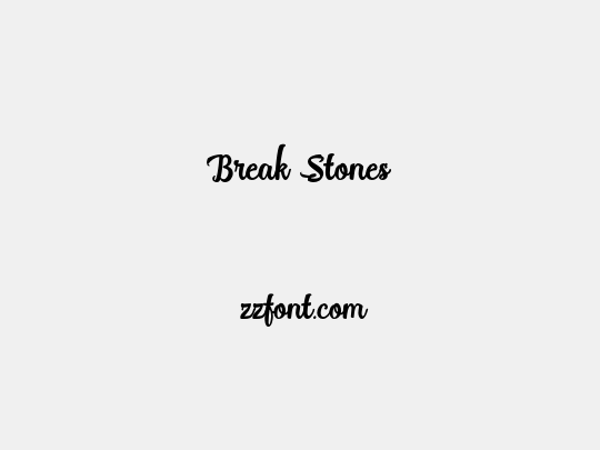 Break Stones