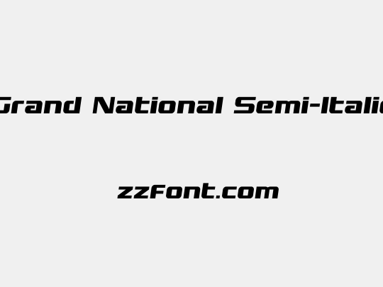 Grand National Semi-Italic