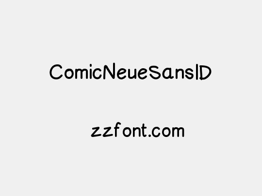 ComicNeueSansID