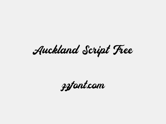 Auckland Script Free