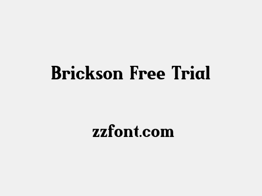 Brickson Free Trial