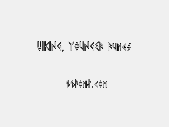 VIKING, YOUNGER Runes