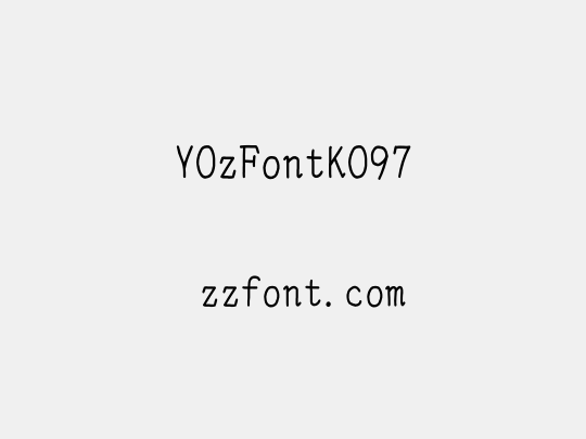 YOzFontKO97