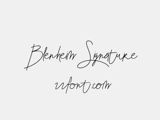 Blenheim Signature