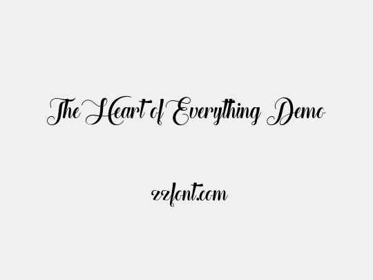 The Heart of Everything Demo