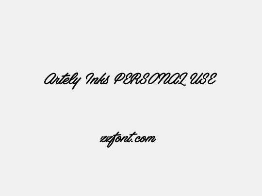 Artely Inks PERSONAL USE