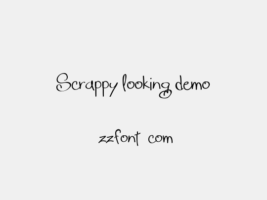 Scrappy looking demo