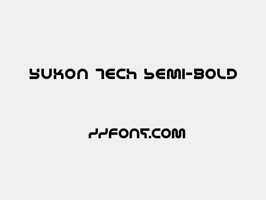 Yukon Tech Semi-Bold