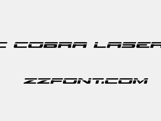 Classic Cobra Laser Italic