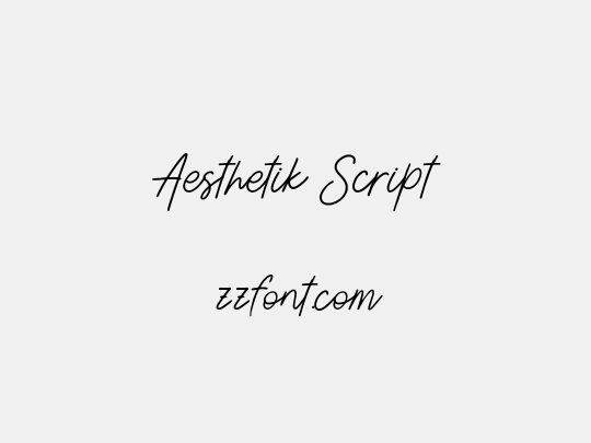 Aesthetik Script