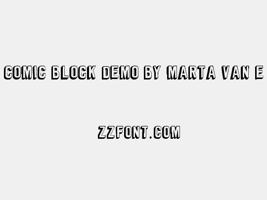 Comic Block DEMO by Marta van E