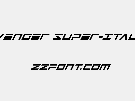 Avenger Super-Italic