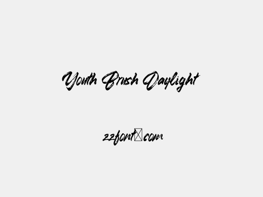 Youth Brush Daylight