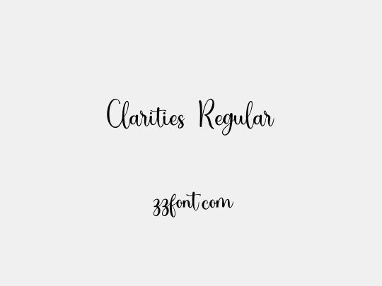 Clarities Regular