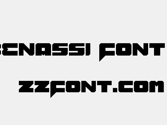 Benny Benassi Font Remake