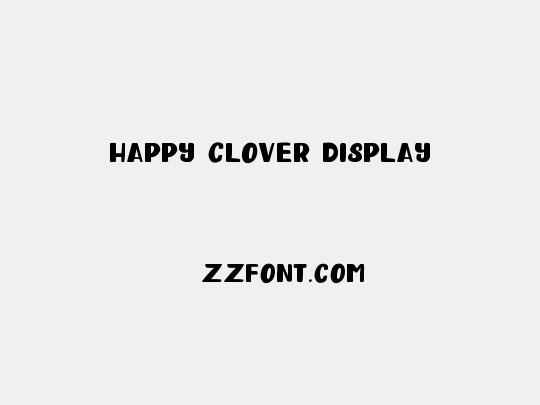Happy Clover Display