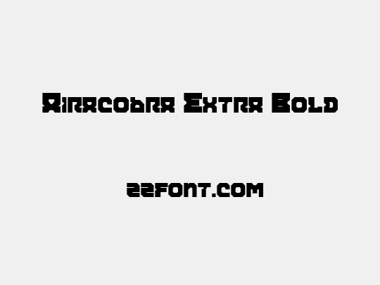 Airacobra Extra Bold