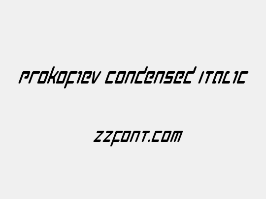 Prokofiev Condensed Italic