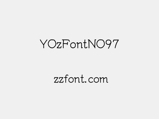 YOzFontNO97