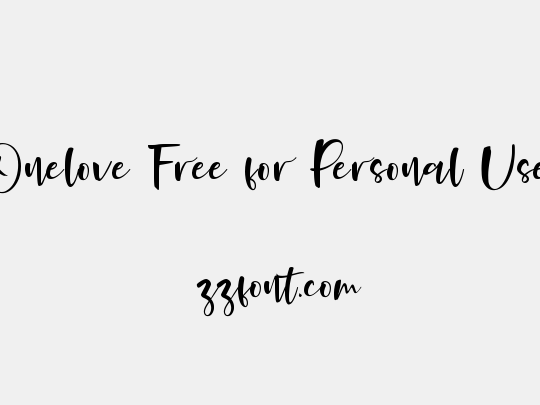 Onelove Free for Personal Use