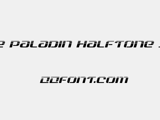 Range Paladin Halftone Italic