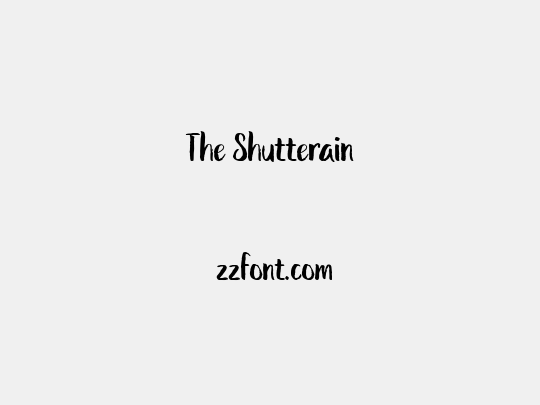 The Shutterain