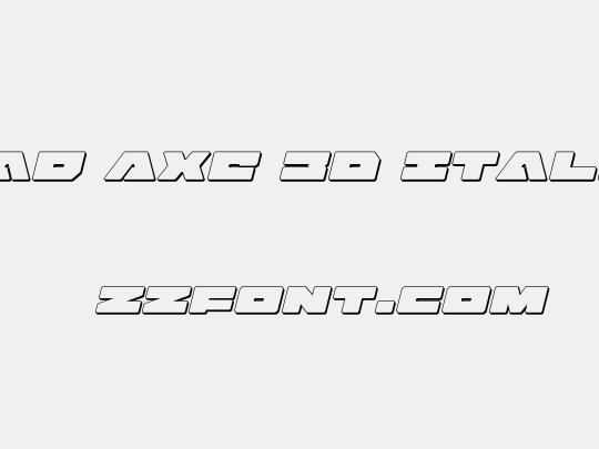 Bad Axe 3D Italic
