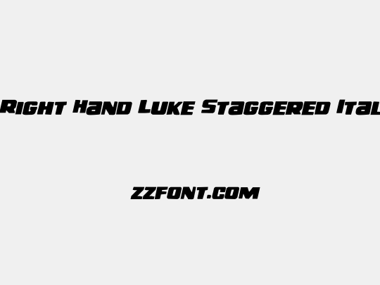 Right Hand Luke Staggered Ital