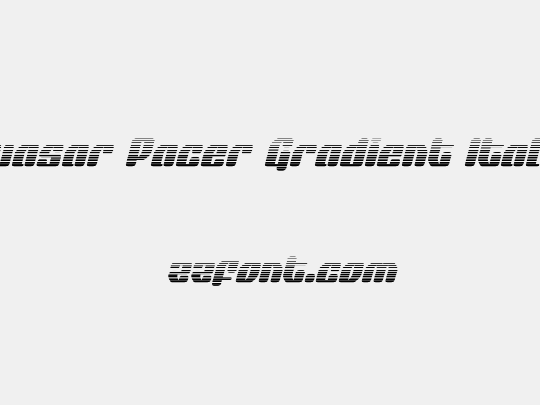 Quasar Pacer Gradient Italic