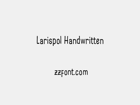 Larispol Handwritten