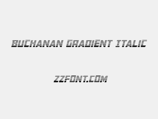 Buchanan Gradient Italic