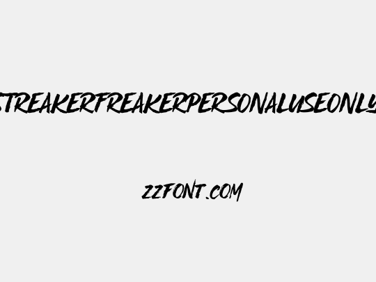 STREAKERFREAKERPERSONALUSEONLY