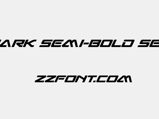 Sabre Shark Semi-Bold Semi-Condensed