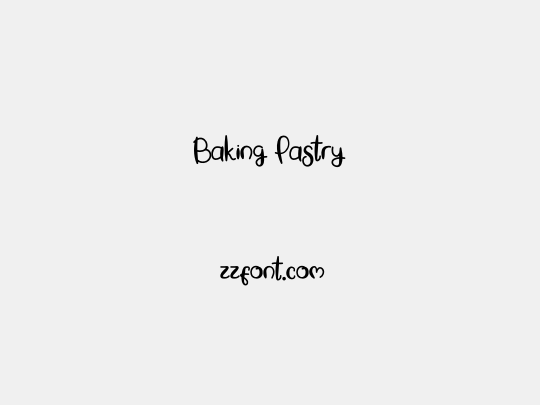 Baking Pastry