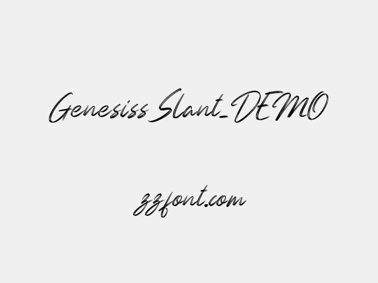 Genesiss Slant_DEMO