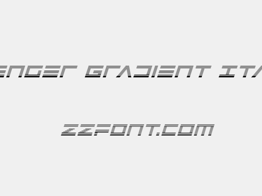 Avenger Gradient Italic