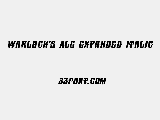 Warlock's Ale Expanded Italic